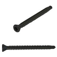 DWTTEKSQ214P #6 X 2-1/4" Drywall Self-Drilling Screw, Trim Head, Square Drive, Blac Phosphate